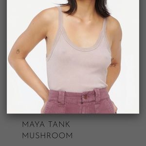NWT lacausa Maya tank in shade mushrom